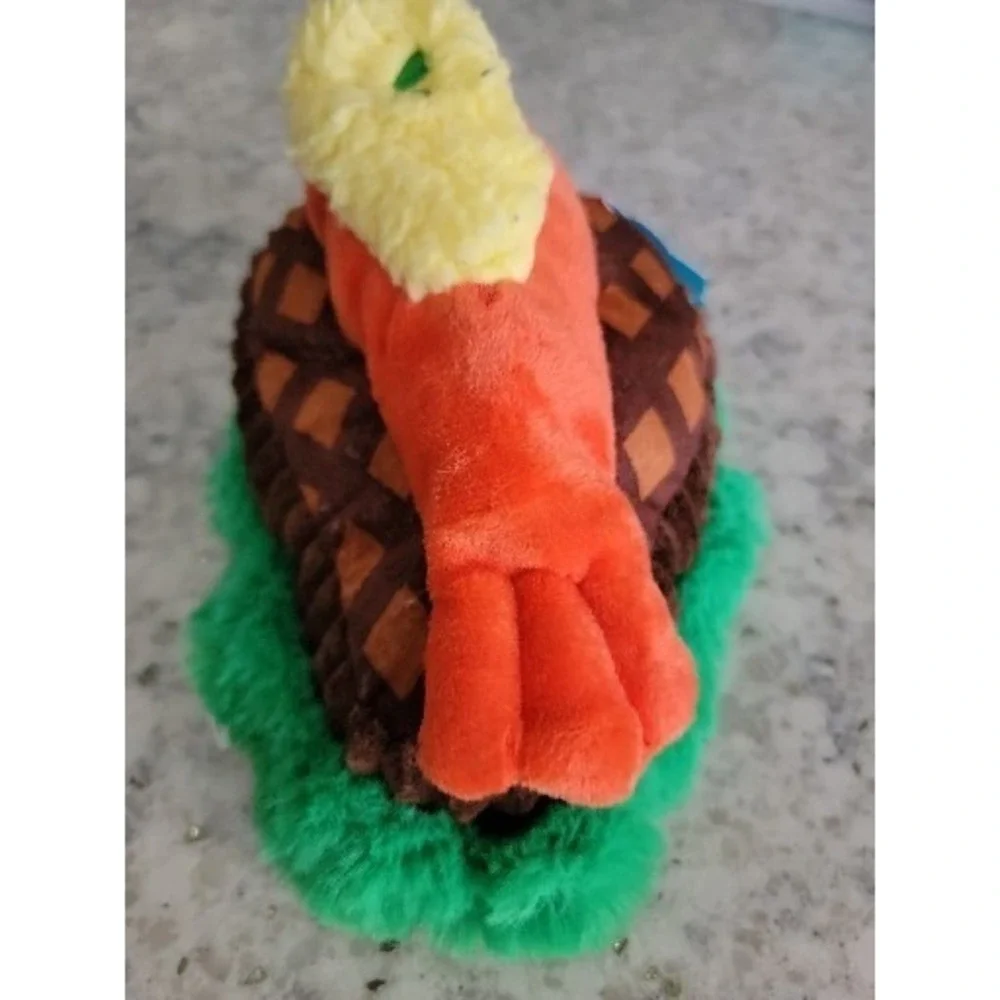 Bark Box Borf N Turf Steak and Shrimp‎ Plush Dog Toy Squeaker Crinkle M-L NWT